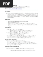 Project 8 - Part 1 - Resume