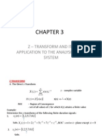 Z - Transform and Its Application To The Analysis of Lti System