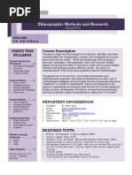 ENGL 5369 - Spring 2010 - Course Syllabus - Ethnography