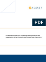 Guidance On Investigating and Analysing Human and Organisational Factors Aspects of Incidents and Accidents PDF