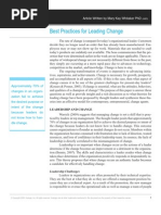 Best Practices For Leading Change