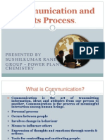 Communication and Its Process: Presented by Sushilkumar Rane Group - Power Plant Chemistry