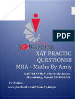 MBA Maths by Amiya - XAT Questions