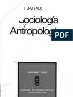 Mauss, Marcel - Sociología y Antropología (Tecnos - Introd. Levi-Strauss)