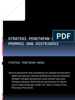 Strategi Penetapan Harga Promosi Dan Distribusi