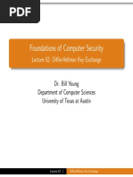 Foundations of Computer Security: Lecture 52: Diffie-Hellman Key Exchange