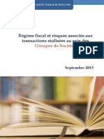 Livre 1 Regime Fiscal Et Risques Associes Aux Transactions Realisees Au Sein Des Groupes de Societes