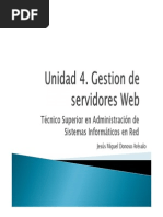 Unidad 4 - Gestion de Servidores Web