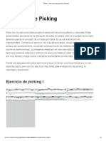 Guitarra - Ejercicios de Picking y Velocidad