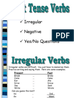 Irregular Negative Yes/No Questions