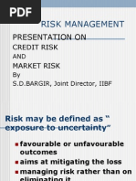 Risk Management: Presentation On