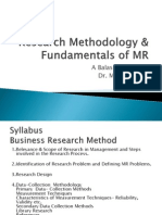 Unit-1 - Research Methodology & Fundamentals of MR