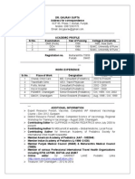 Dr. Gupta Gaurav Resume