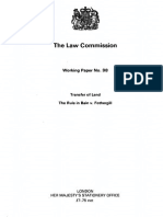 The Law Commission: Working Paper