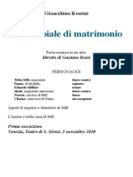 Rossini. La Cambiale Di Matrimonio