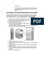 Honors Chemistry Midterm Review