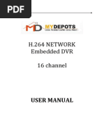 MD-7216D Series Network DVR User Manual 1.4