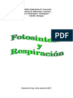 Fotosintesis y Respiracion