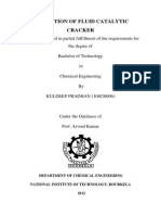 Simulation of Fluid Catalytic Cracker