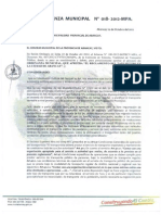 Ordenanza Municipal Nro-18 2012 PDF