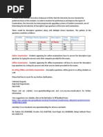 Credits Multiple Choice Questions Descriptive Total Marks Duration (Hours)