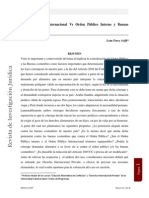 Orden Publico Internacional vs. Orden Publico Interno y Buenas Costumbres