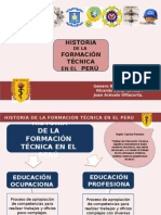 Historia de La Educación Técnica en El Perú