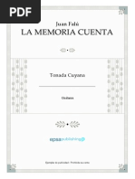 La Memoria Cuenta. Juan Falú. Partitura