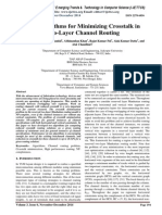 Two Algorithms For Minimizing Crosstalk in Two-Layer Channel Routing