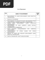 11N407-Sensors and Transducers Lab Manual