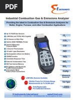 Industrial Combustion Gas & Emissions Analyzer