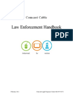 Comcast Xfinity 2012 Law Enforcement Handbook v022112