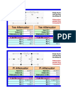 Passive Attenuator Design