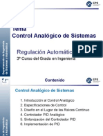 Tema 6 - Control Analogico de Sistemas