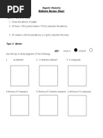 Chem Midterm Review Sheet