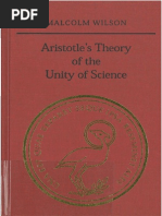 Aristotle's Theory of The Unity of Science