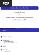 Expected Shortfall Backtest