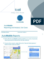 Metricell - AutoMobile - Reporting & Analysis Use Cases - September 2014