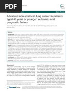 Advanced Non-Small Cell Lung Cancer in Patients Aged 45 Years or Younger: Outcomes and Prognostic Factors