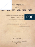 Georgiu Radu Melidon - Istoria Națională Pentru Poporŭ Saŭ Némul, Sapa, Arma, Casa Și Mintea Românilor Prin Tóte Timpurile Și Locurile