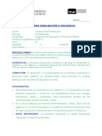 Primera Evaluación A Distancia Practicas Pre Profesionales - Pead