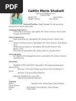 Dance Resume Edited