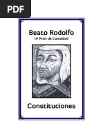 Beato Rodolfo Constituciones 1