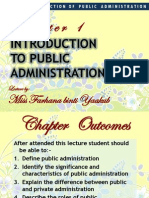 Chapter 1 - Introduction To Public Administration