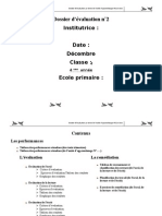 Dossier D'évaluation4 Eme Au Terme de L'unité D'apprentissage N°2