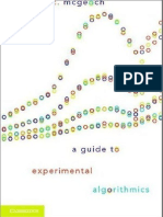 9cgmv A Guide To Experimental Algorithmics PDF