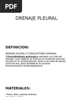 Drenaje Pleural