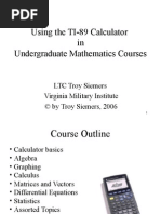 TI-89 Manual With Solutions