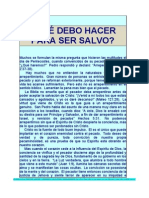 2) ¿Que Debo Hacer para Ser Salvo?