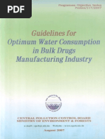 Guidelines For Optimum Water Consumption in Bulk Drugs Manufacturing Industry PDF